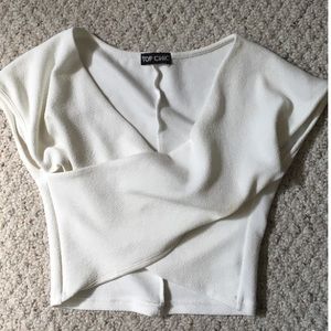 White crop top